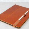 Casemade iPad 12.9 Leather Case - Tan Pencil Holder