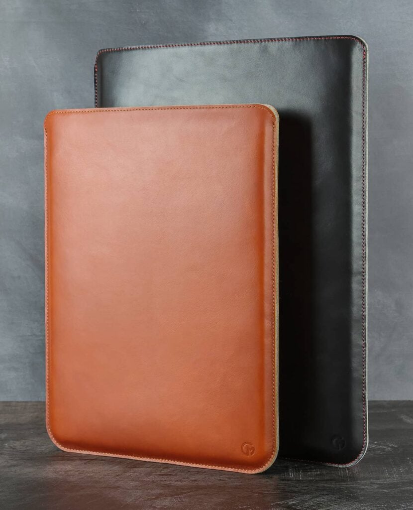 casemade leather macbook sleeve