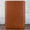 MacBook Leather Sleeve Tan Front