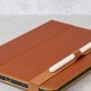 Casemade iPad 10th Gen Leather Case - Tan Pencil Holder